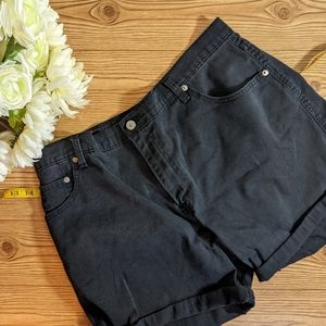 Levi's 550 Black 5-Pocket Jean Shorts